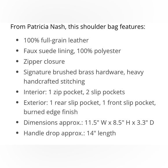 Patricia Nash Renata, Apricot Blossoms, NWT - Picture 15 of 16